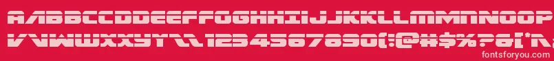 Federalescortlaser Font – Pink Fonts on Red Background
