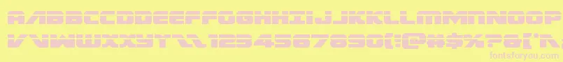 Federalescortlaser Font – Pink Fonts on Yellow Background