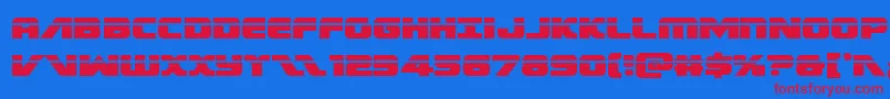 Federalescortlaser Font – Red Fonts on Blue Background