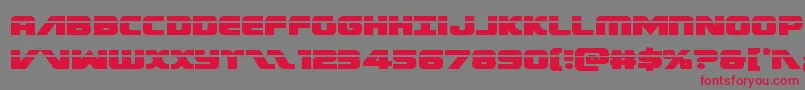 Federalescortlaser-Schriftart – Rote Schriften auf grauem Hintergrund