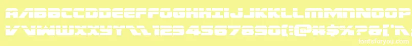 Federalescortlaser Font – White Fonts on Yellow Background