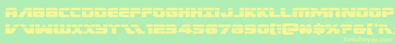 Federalescortlaser Font – Yellow Fonts on Green Background
