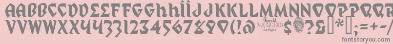 MysticProphet Font – Gray Fonts on Pink Background