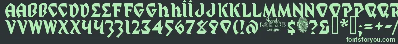 MysticProphet Font – Green Fonts on Black Background