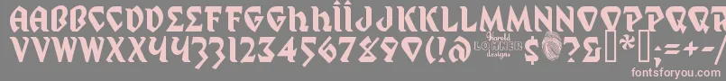 MysticProphet Font – Pink Fonts on Gray Background