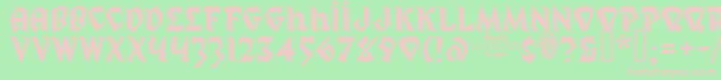 MysticProphet Font – Pink Fonts on Green Background