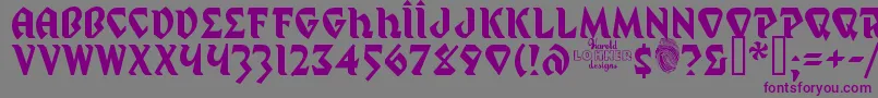 MysticProphet Font – Purple Fonts on Gray Background