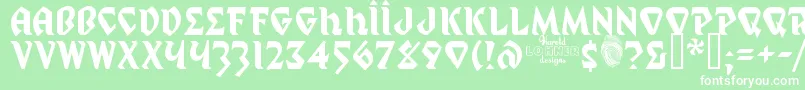 MysticProphet Font – White Fonts on Green Background