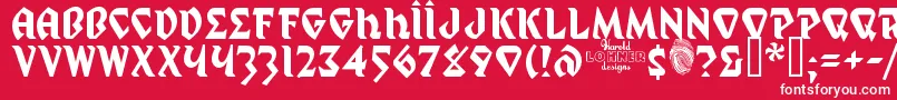 MysticProphet Font – White Fonts on Red Background