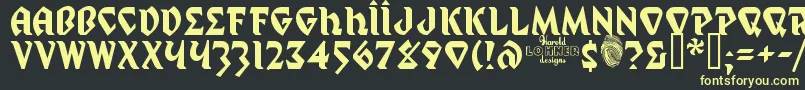 MysticProphet Font – Yellow Fonts on Black Background