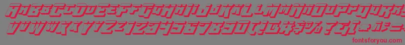 Wbv4l3D Font – Red Fonts on Gray Background