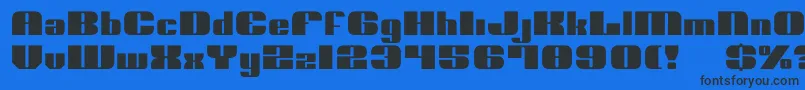 Nolo Font – Black Fonts on Blue Background