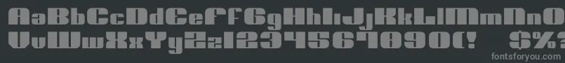 フォントNolo – 黒い背景に灰色の文字