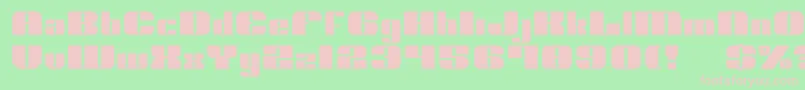 Nolo Font – Pink Fonts on Green Background