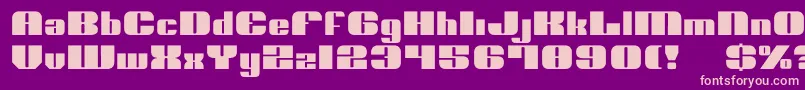 Nolo Font – Pink Fonts on Purple Background