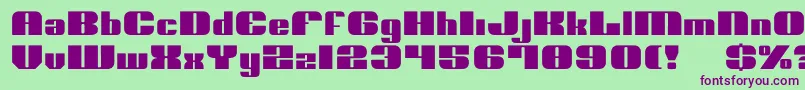 Nolo Font – Purple Fonts on Green Background