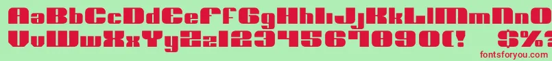 Nolo Font – Red Fonts on Green Background