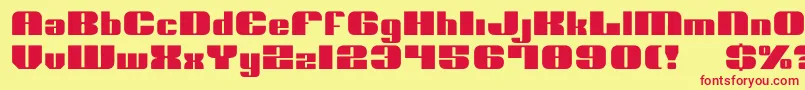 Nolo Font – Red Fonts on Yellow Background