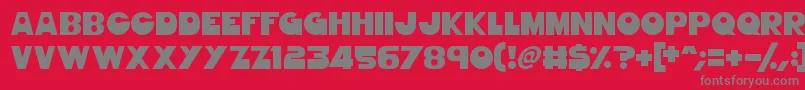 GorgeousGirls Font – Gray Fonts on Red Background