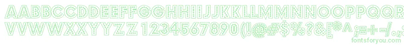 BudmoJigglerBold Font – Green Fonts on White Background