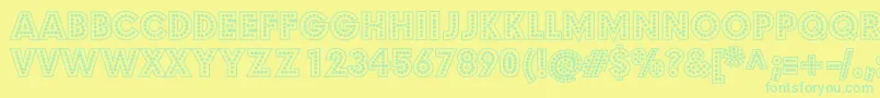 fuente BudmoJigglerBold – Fuentes Verdes Sobre Fondo Amarillo