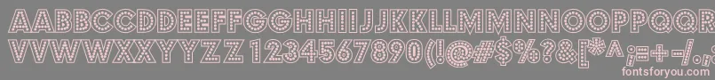 BudmoJigglerBold Font – Pink Fonts on Gray Background