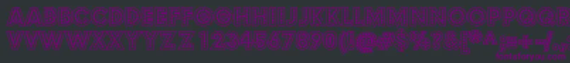 BudmoJigglerBold Font – Purple Fonts on Black Background