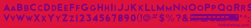 More about Cityof Font Cityof Font – Purple Fonts on Red Background