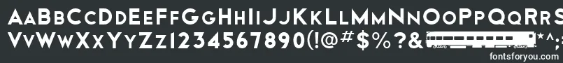 フォントCityof – 黒い背景に白い文字