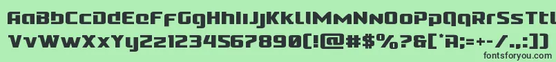 Cobaltalien Font – Black Fonts on Green Background