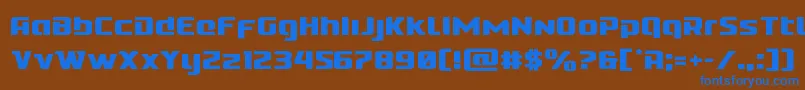 Cobaltalien Font – Blue Fonts on Brown Background