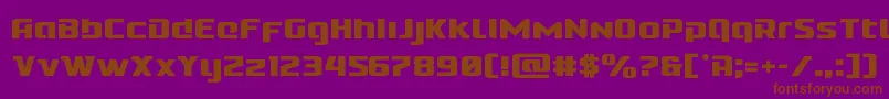 Cobaltalien Font – Brown Fonts on Purple Background