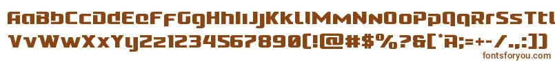 Cobaltalien-fontti – ruskeat fontit valkoisella taustalla