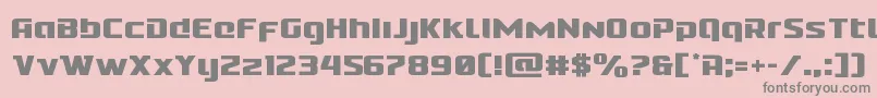 Cobaltalien Font – Gray Fonts on Pink Background