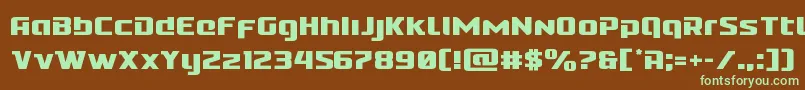 Cobaltalien Font – Green Fonts on Brown Background