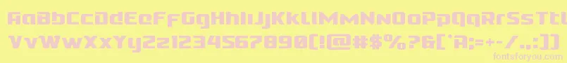 Шрифт Cobaltalien – розовые шрифты на жёлтом фоне