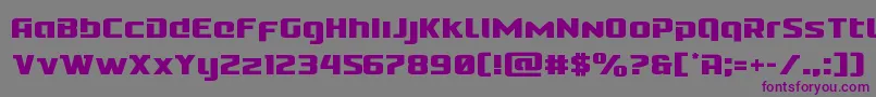Шрифт Cobaltalien – фиолетовые шрифты на сером фоне