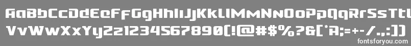 Cobaltalien Font – White Fonts on Gray Background