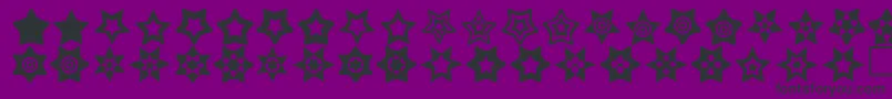 Starthings Font – Black Fonts on Purple Background