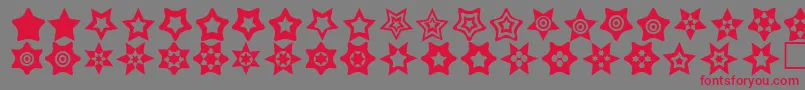 Starthings Font – Red Fonts on Gray Background