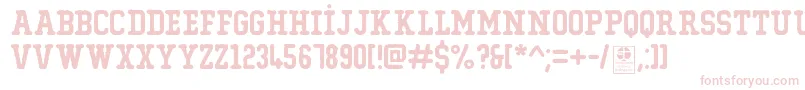 フォントTypoCollegeErodedDemo – ピンクのフォント