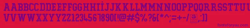 fuente TypoCollegeErodedDemo – Fuentes Moradas Sobre Fondo Rojo
