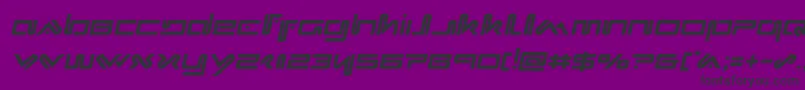 Police Xephyrsemital – polices noires sur fond violet