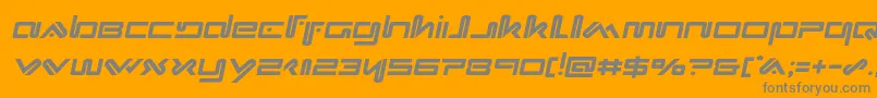fuente Xephyrsemital – Fuentes Grises Sobre Fondo Naranja