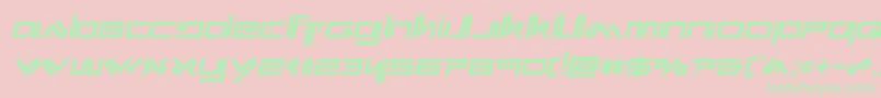 Шрифт Xephyrsemital – зелёные шрифты на розовом фоне
