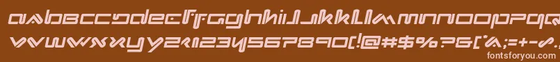 Xephyrsemital Font – Pink Fonts on Brown Background