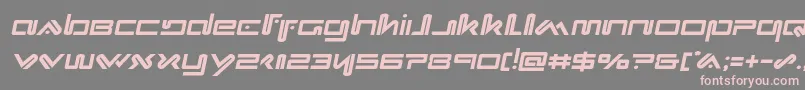 Xephyrsemital-fontti – vaaleanpunaiset fontit harmaalla taustalla