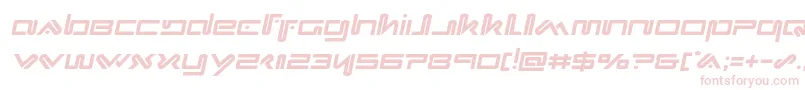 Fonte Xephyrsemital – fontes rosa em um fundo branco