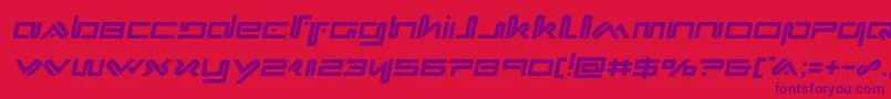 fuente Xephyrsemital – Fuentes Moradas Sobre Fondo Rojo