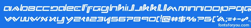 Xephyrsemital Font – White Fonts on Blue Background